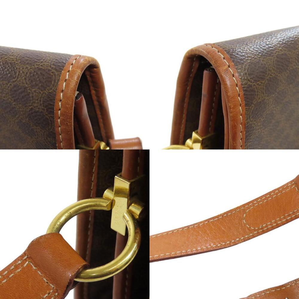 Celine Macadam Leather Brown Shoulder Bag - Picture 8 of 11